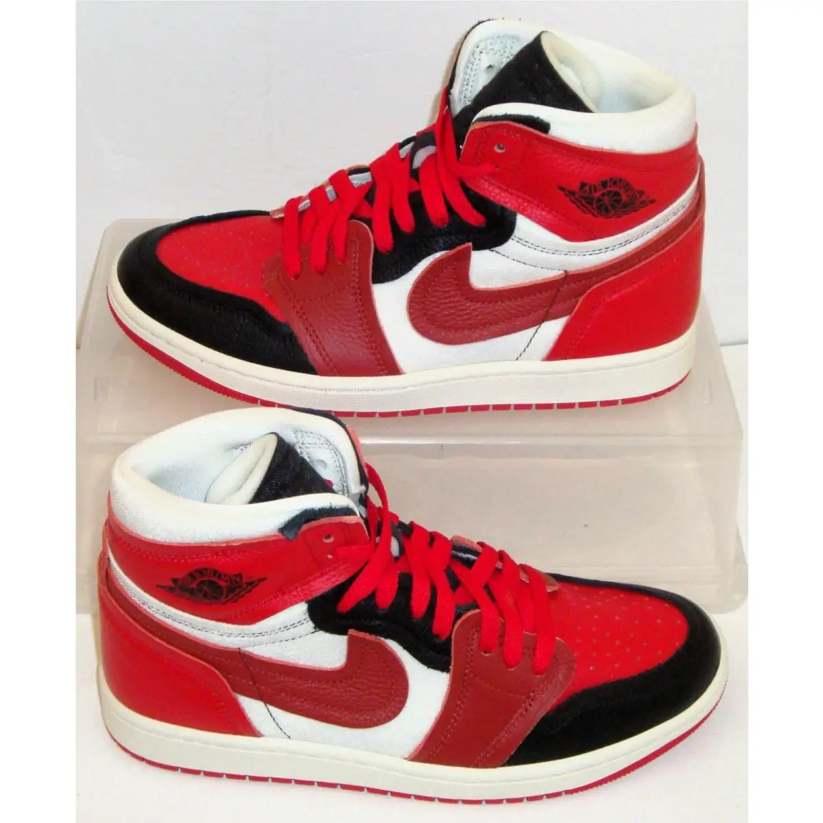 Nike Air Jordan 1 MM High Red Black Womens US Size 8.5 UK 6 EU 40 FB9891 600