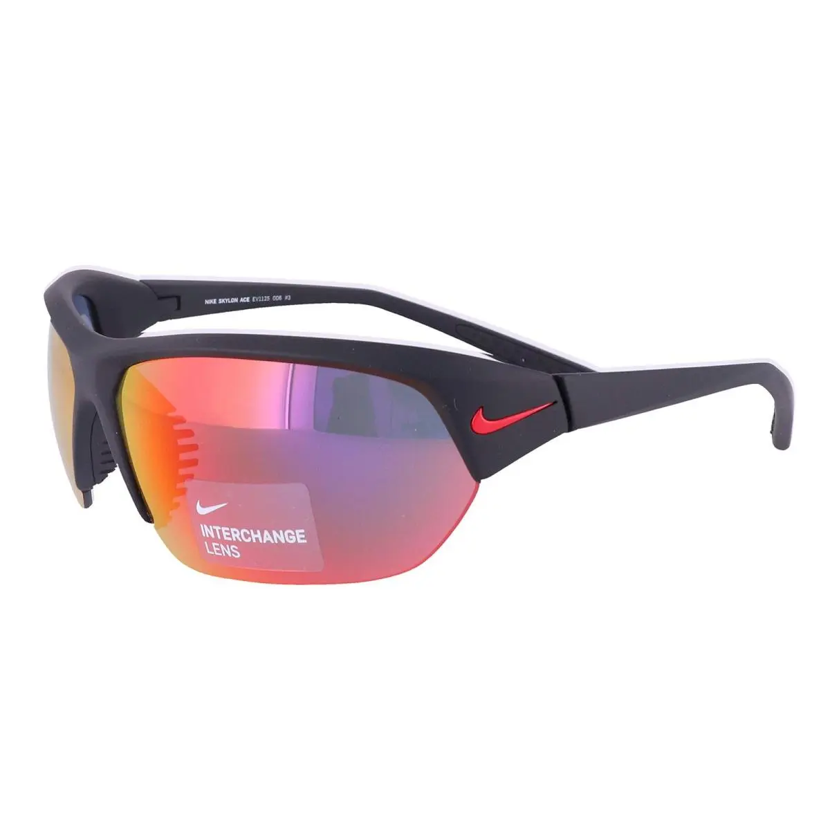 Nike EV1125-006 Skylon Ace Sunglasses Matte Black Frame Color Grey with