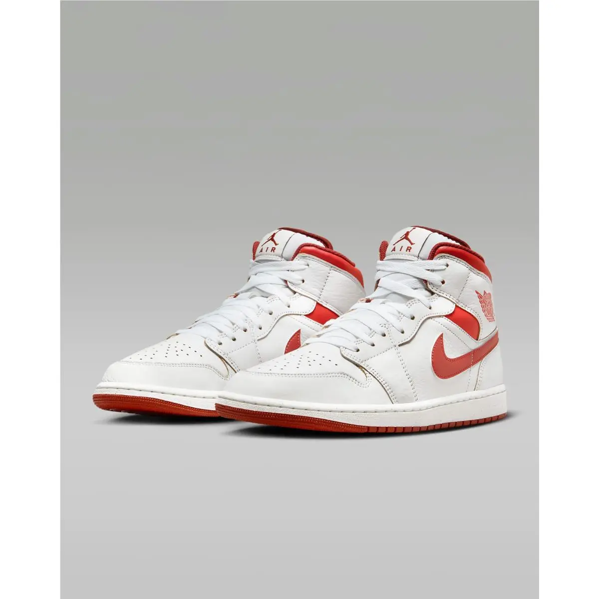 Air Jordan 1 Mid SE White Red/sail/lobster FJ3458-160 Men`s 11.5