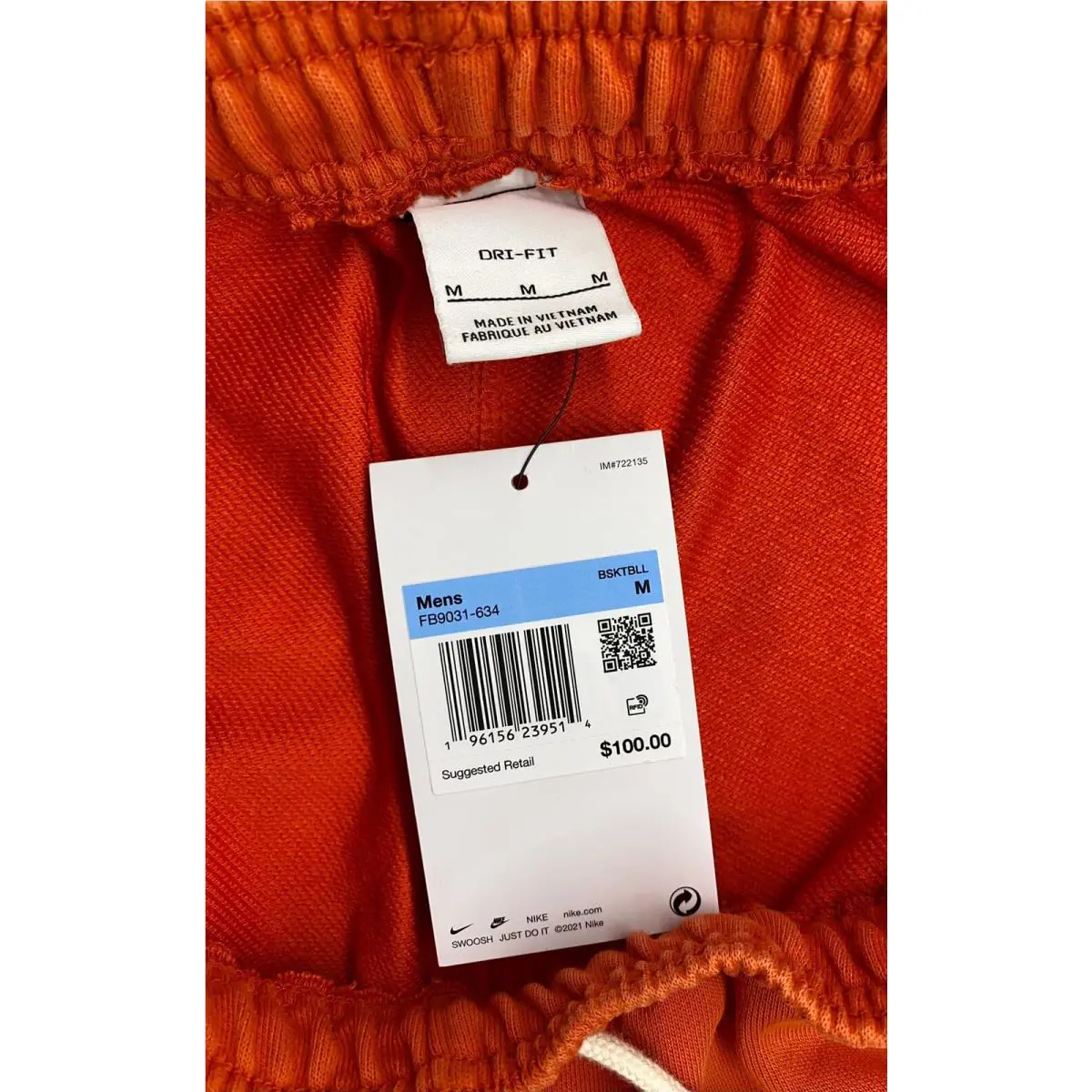 Nike clothing - FB9031-410 - FB9031410 - Orange (UPC: 196156239415) 2