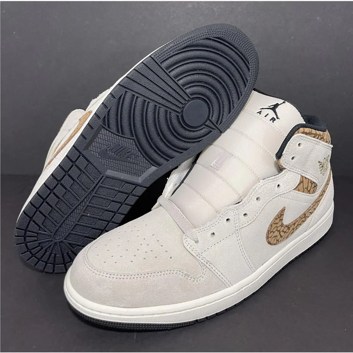 Nike shoes - Nike Air Jordan 1 - Air - DZ4129-102 - LT Orewood BRN/Metallic Gold (UPC: 196608298847) 9