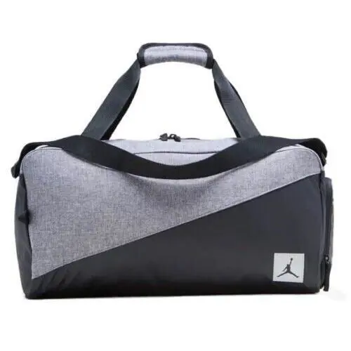 Nike Air Jordan Duffel Bag Black Grey Sz Large 9a0083-023 - Black Grey