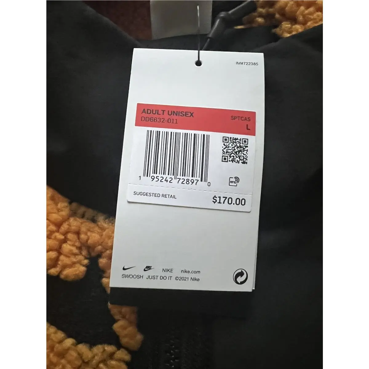 Nike clothing - DD6632-011BLK - DD6632011 - Black / Orange 4