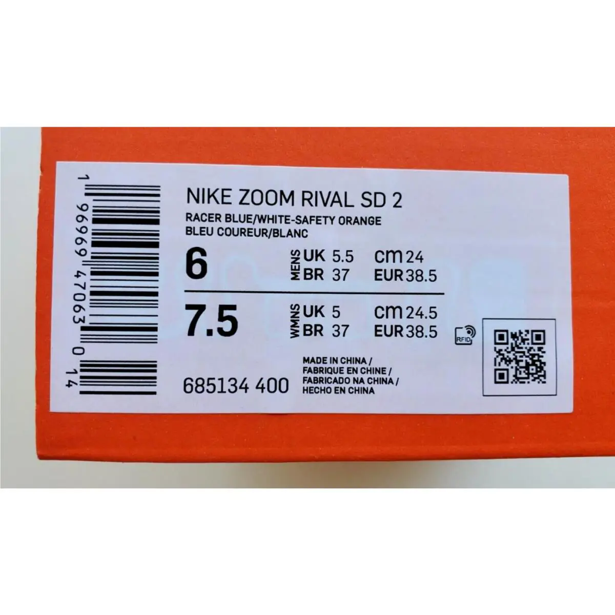 Nike shoes - Nike Zoom Rival SD 2 - 685134-400 - Blue 9