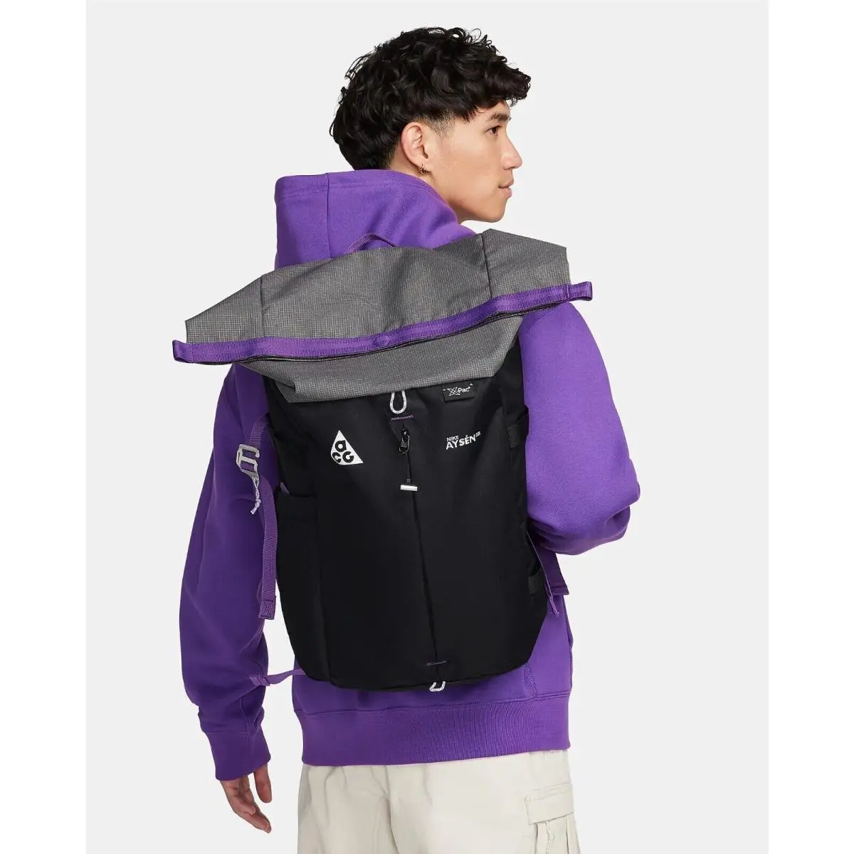 DV4054-010 Acg Aysen Day Pack Backpack Black/cool Grey/white/purple 32L by Nike