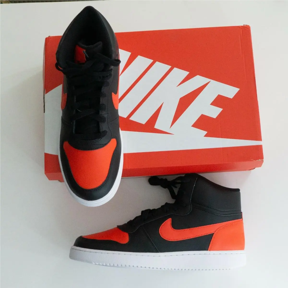 Nike shoes - Ebernon Mid - Ebernon Mid - AQ1773-005 - Black / Habanero Red / White 0