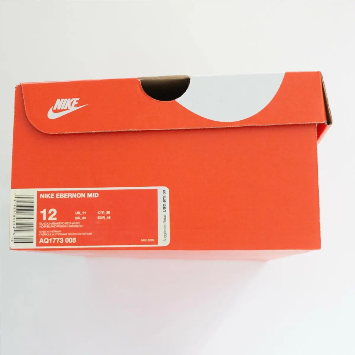 Nike shoes - Ebernon Mid - Ebernon Mid - AQ1773-005 - Black / Habanero Red / White 5
