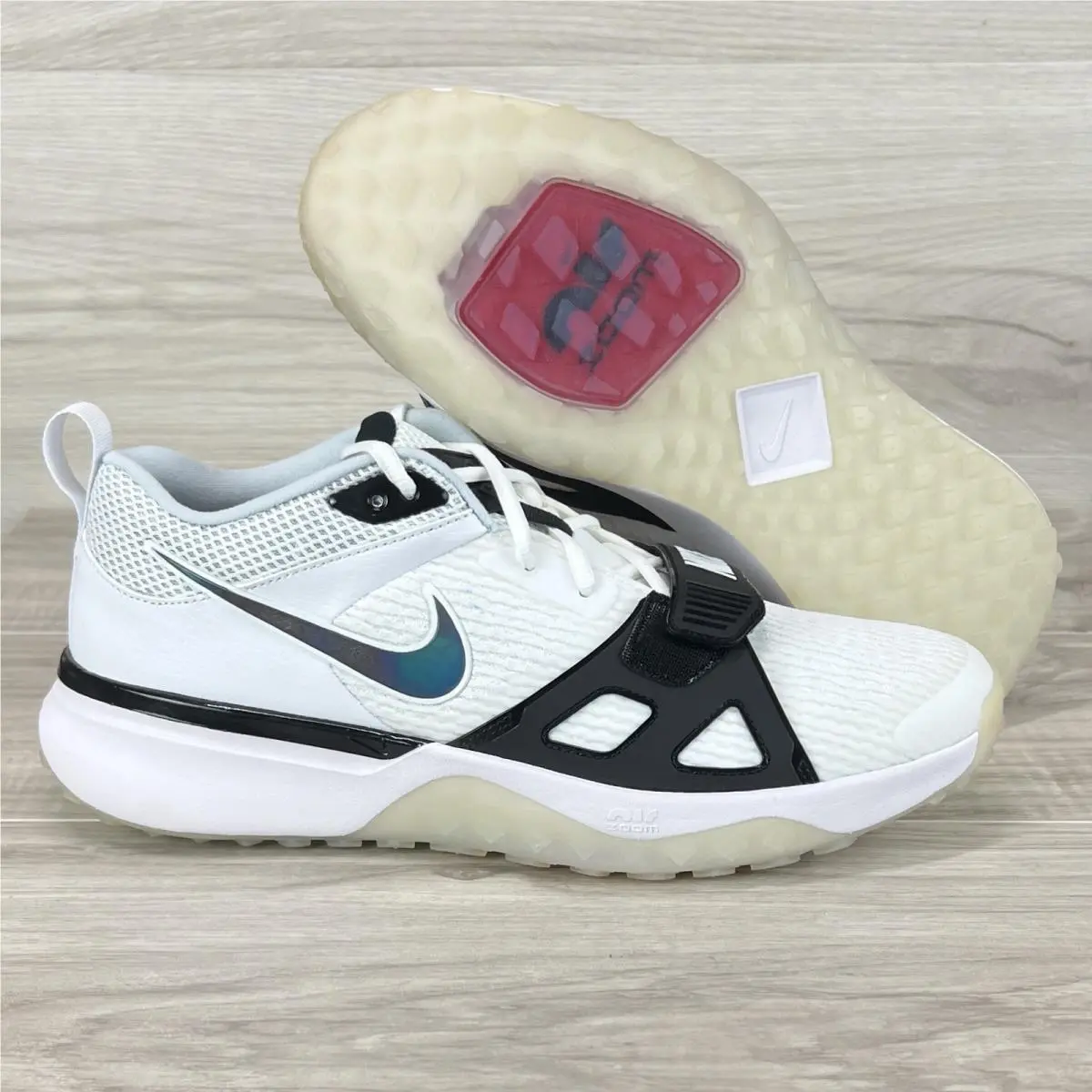 Nike Air Zoom Diamond Elite White Turf Men’s 13 Hybrid Baseball Shoes DZ0503-103