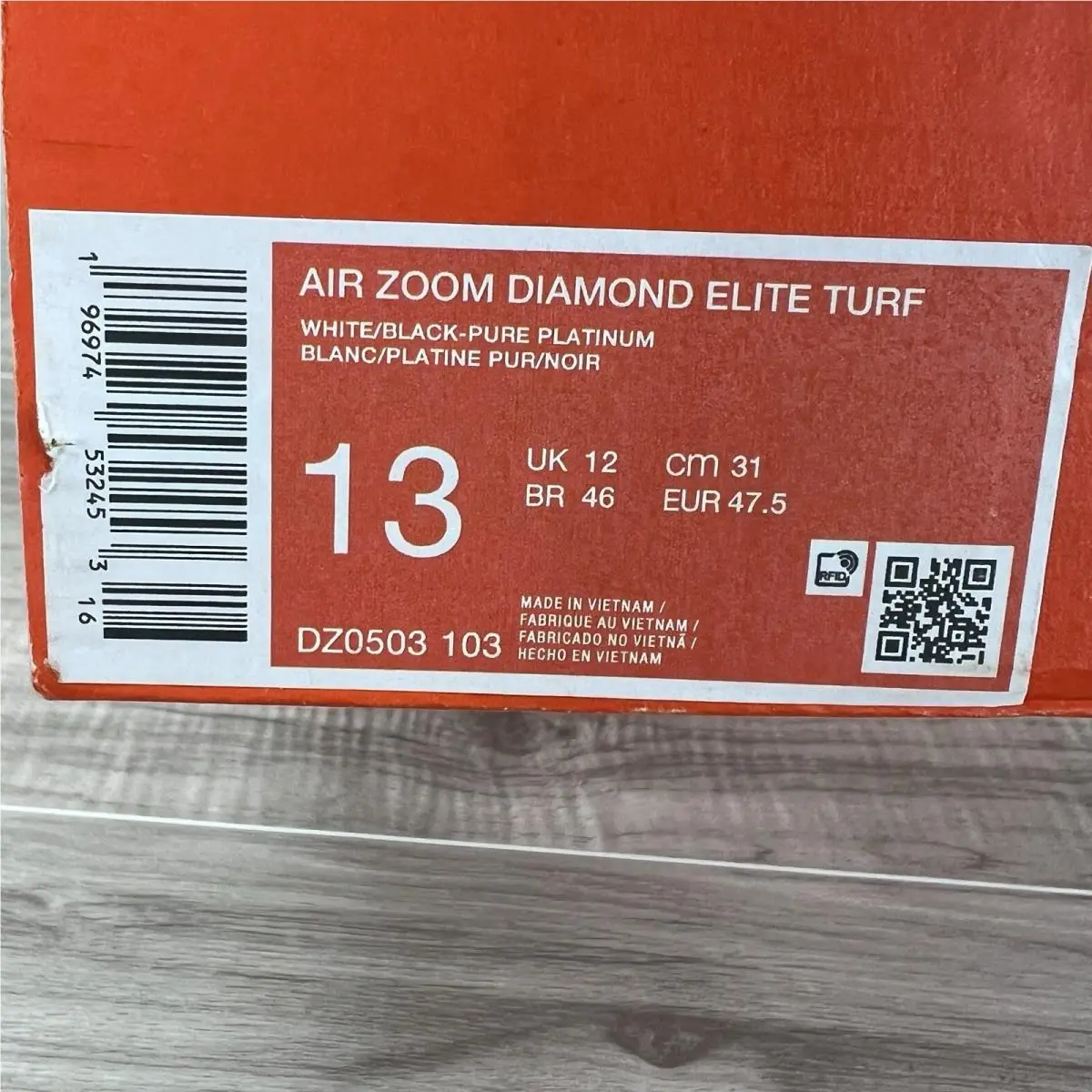 Nike shoes - Nike Air Diamond Turf - Air Diamond Turf - DZ0503-103 - White 7