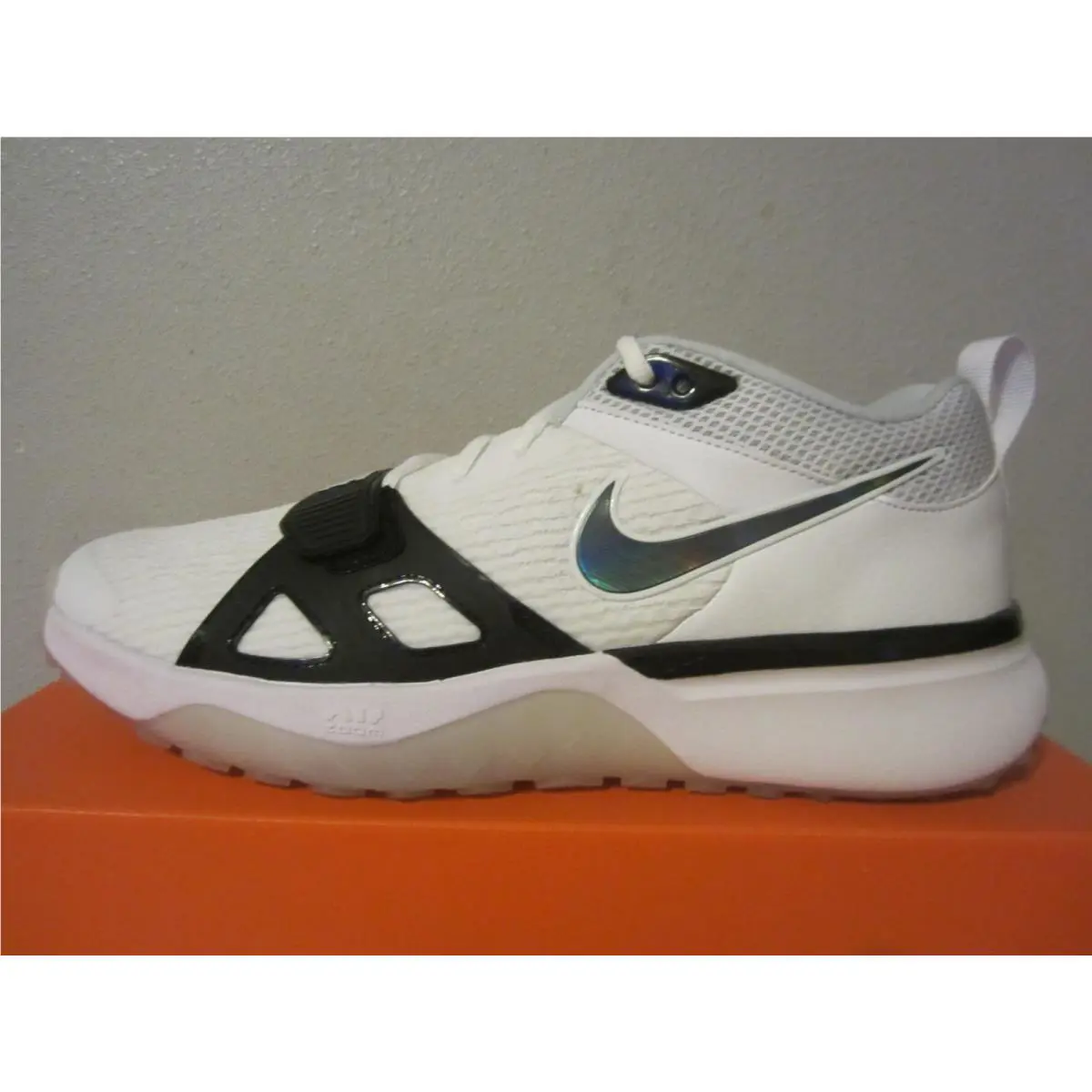 Nike shoes - Nike Air Zoom Diamond Elite Turf - DZ0503-103 - White/Black/Pure Platinum (UPC: 196974531050) 4