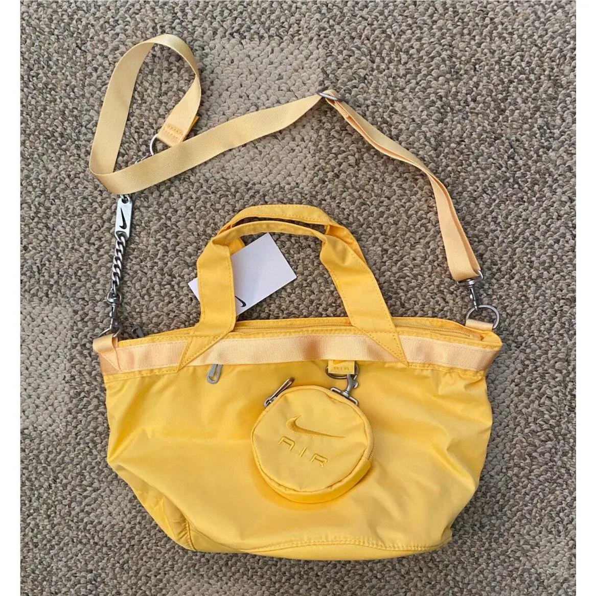 Air Futura Tote Purse Bag Topaz Gold Yellow DR5671-795 Women`s by Nike