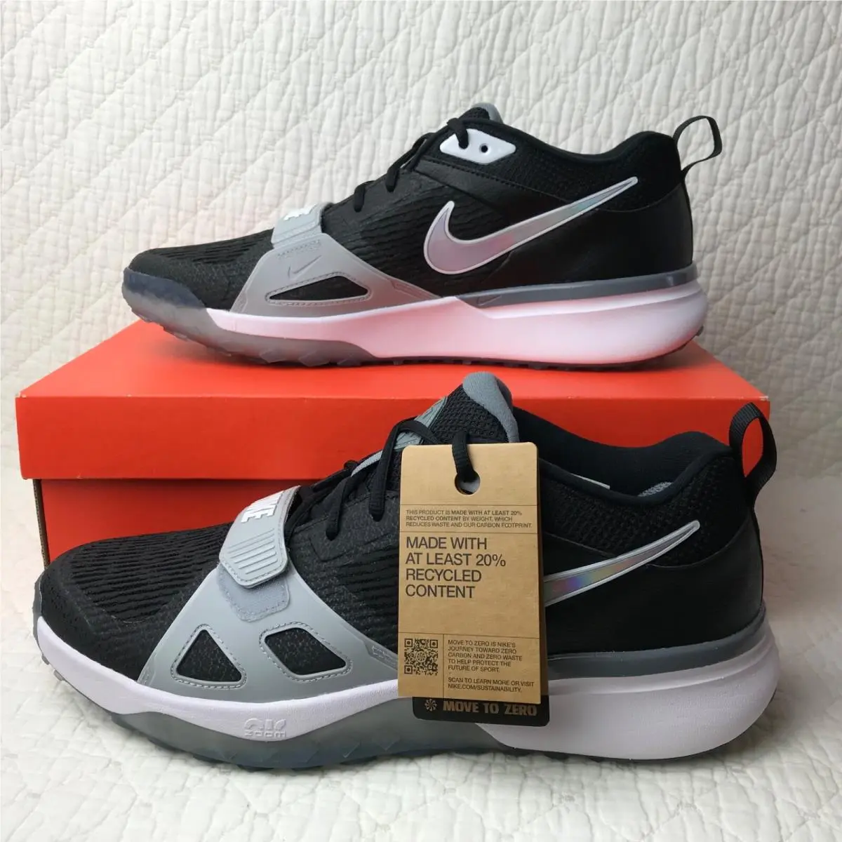 Nike shoes - Nike Air Zoom Diamond Elite - DZ0503-001 - Black/White-Wolf Grey 1