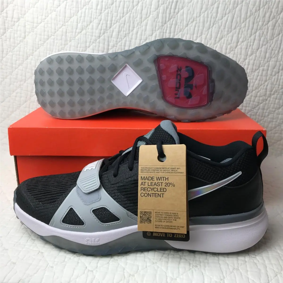 Nike shoes - Nike Air Zoom Diamond Elite - DZ0503-001 - Black/White-Wolf Grey 2