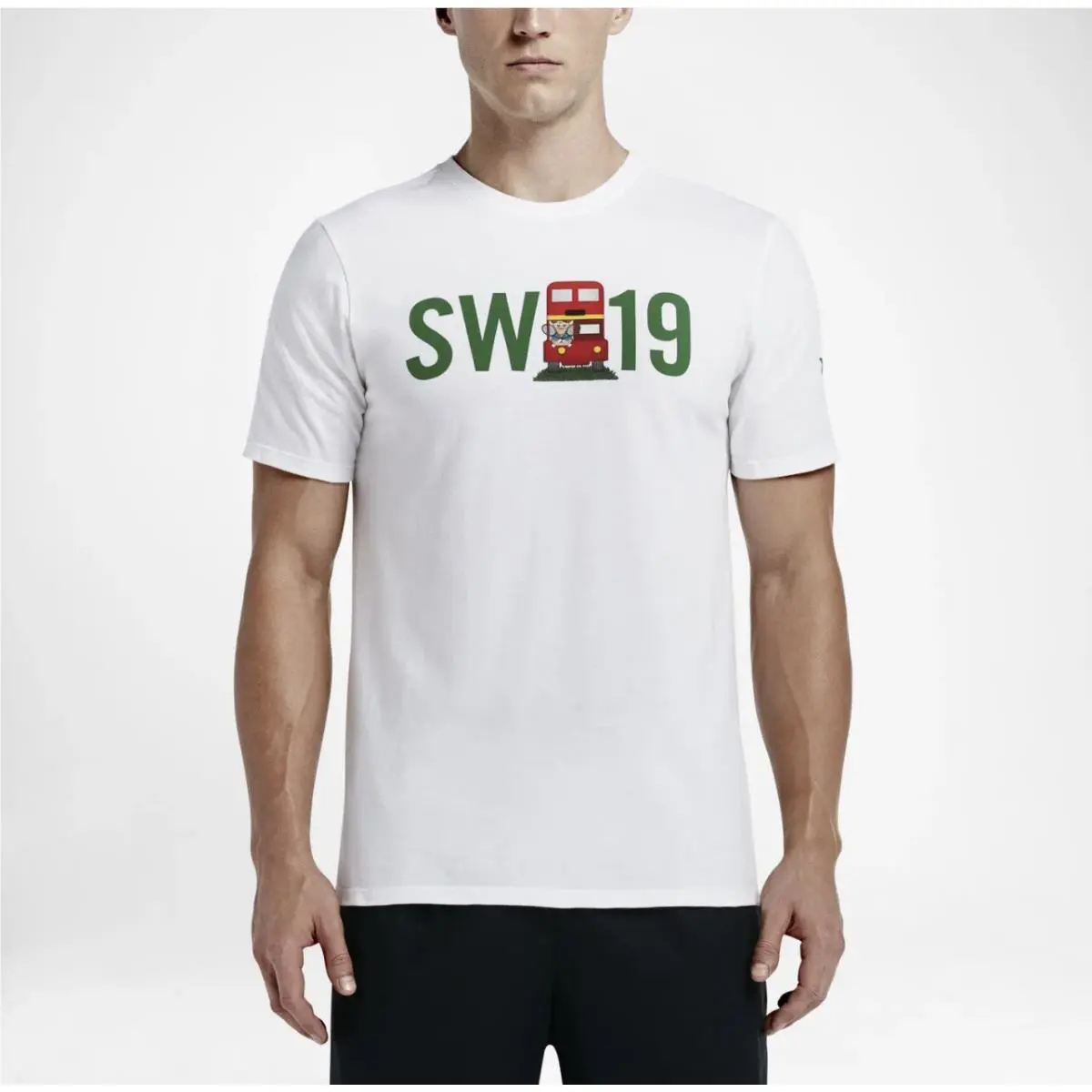 Nike Nikecourt RF Roger Federer SW19 Bus Emoji Wimbledon Shirt 887073 100 sz L