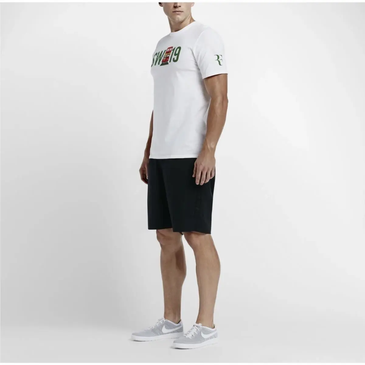 Nike clothing - ROGER FEDERER - ROGER FEDERER - 887073-100 - White/Green 1