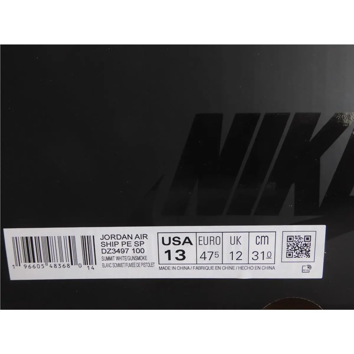 Nike shoes - Air Jordan 1 - Air - DZ3497 100 - White (UPC: 196605483680) 5