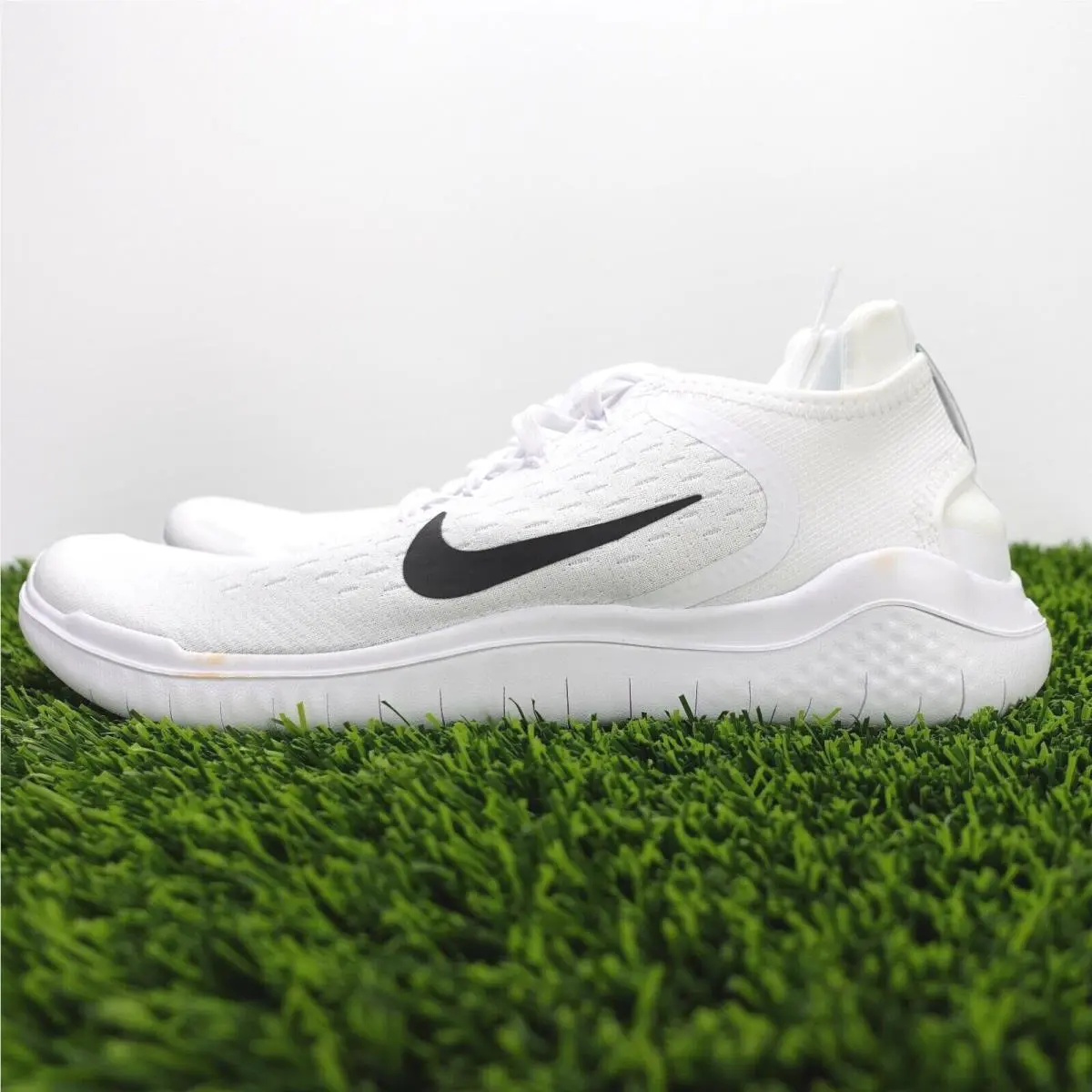 Nike Free RN 2018 `white Black` Men`s Running Shoe 942836-100 Size 8.5