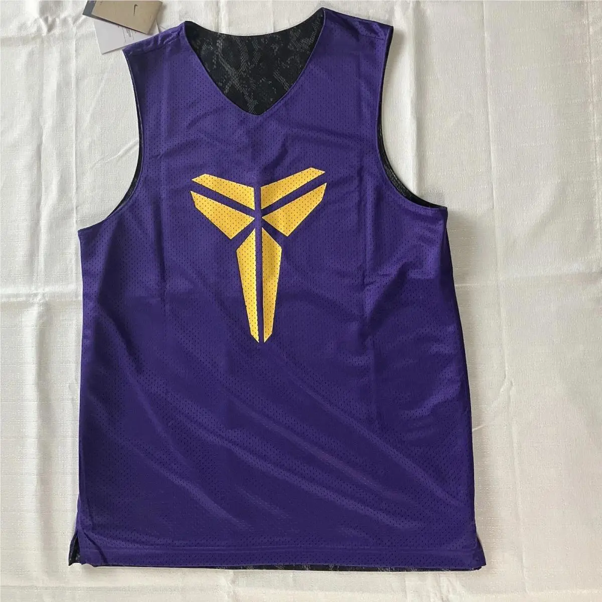 Nike clothing - Kobe Black Mamba Lakers Standard Issue Reversible Jersey - FZ0934 - Court Purple Gold Black Metallic Snake Silver 6