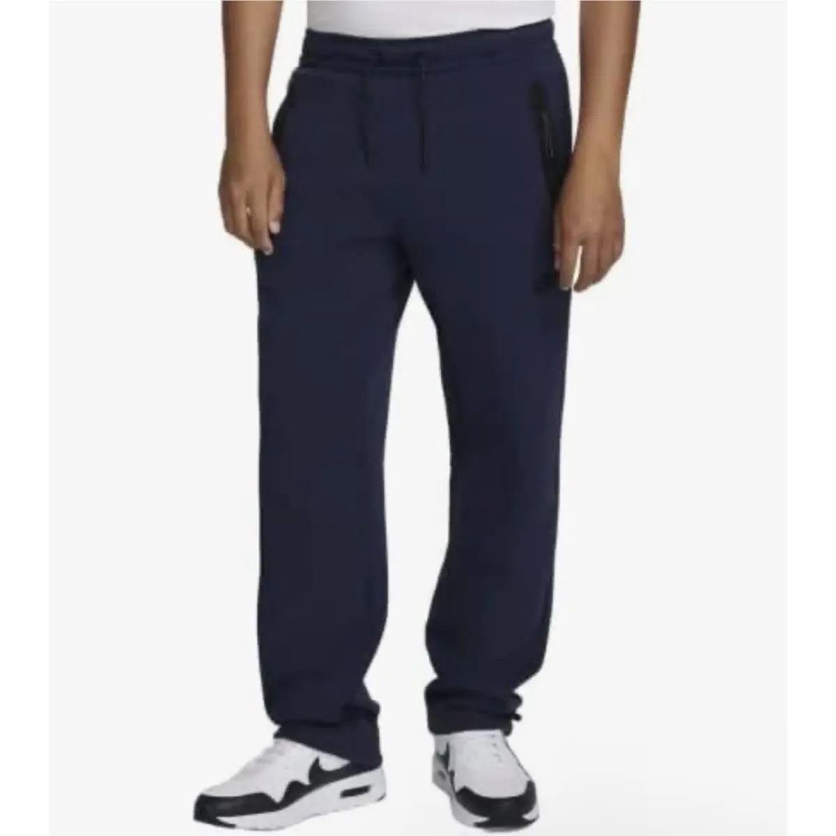 Nike Men`s Midnight Navy/black Sportswear Tech Fleece Pants Size Large