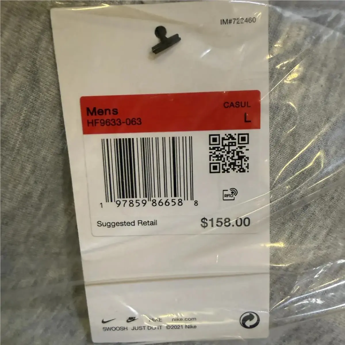 Nike clothing - CU4495-410 - CU4495-410 - Gray 1