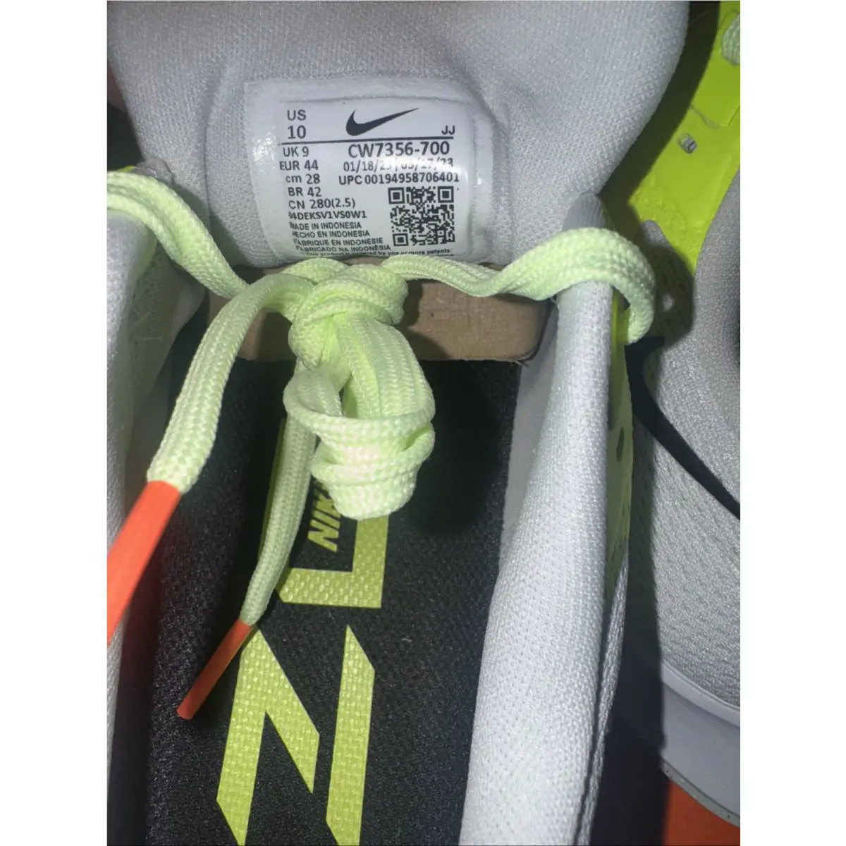 Nike shoes - Nike Air Zoom Pegasus 38 - DQ4499 101 - Yellow, Manufacturer: Sail/Black/White-Gym Red (UPC: 0194958706401) 3