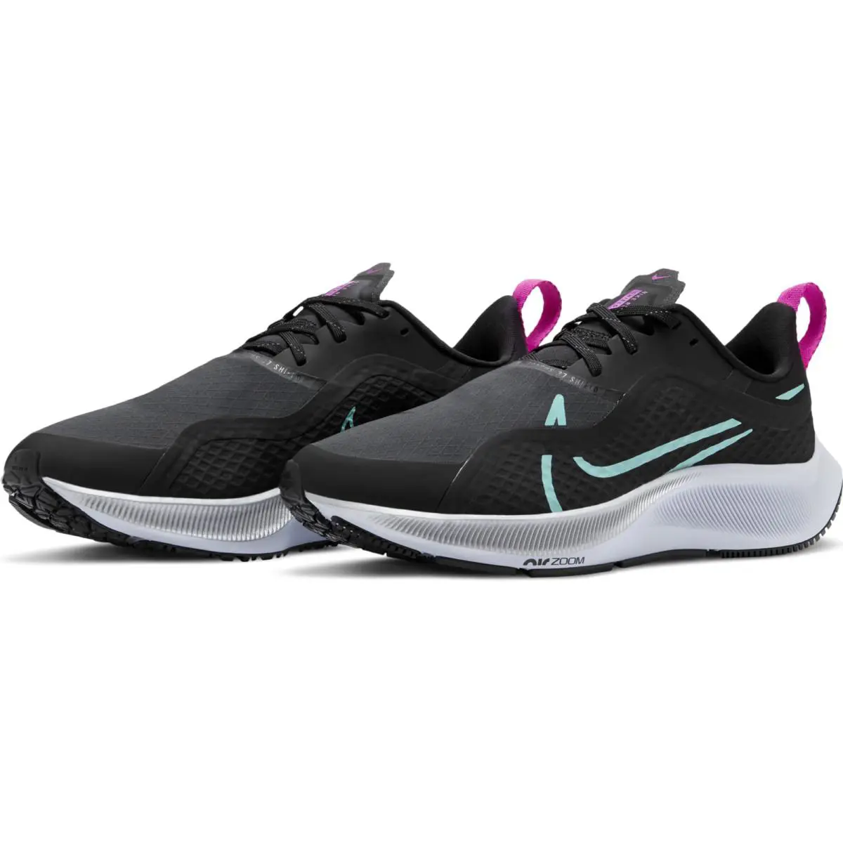 Nike shoes - W Nike Air Zoom Pegasus 37 Shield - CQ8639 003 - Black/Aurora Green (UPC: 194497743837) 0