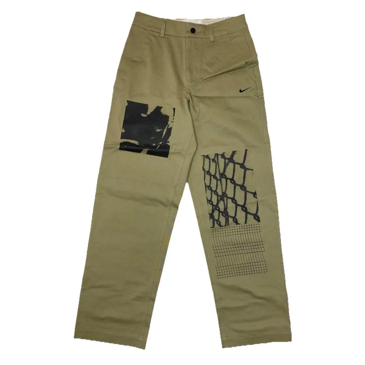 Nike SB El Gfx Chino Skate Trousers Loose Fit Pants Khaki DX7507-276 Size S 28