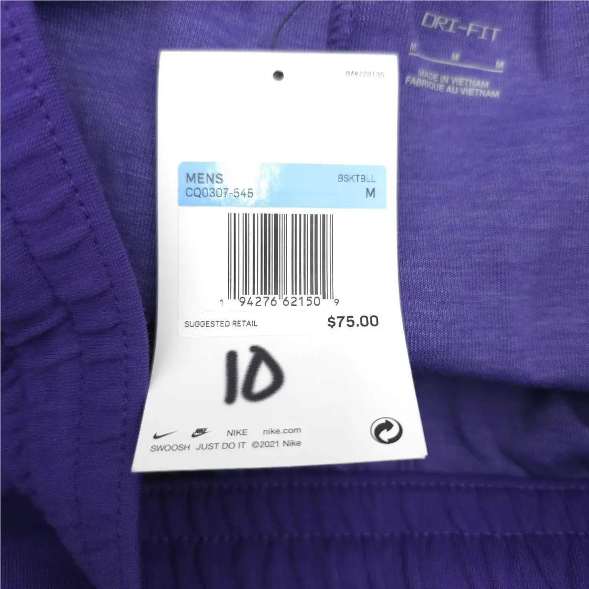Nike clothing - Dri-FIT - CQ0307545 - Purple (UPC: 194276621288) 11