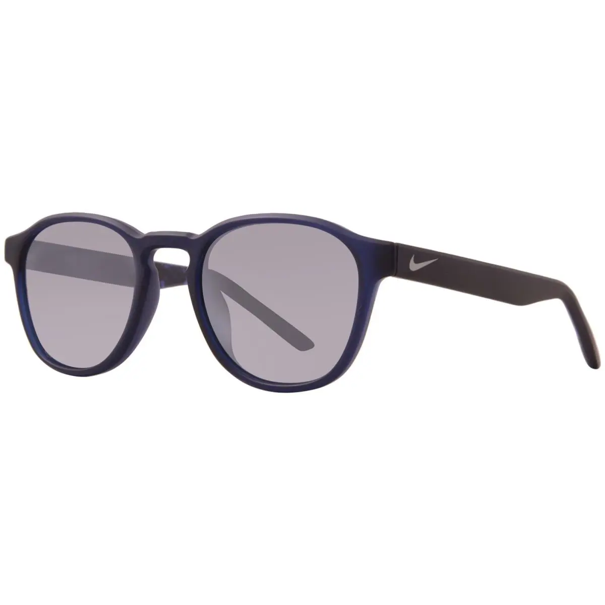 Nike Smash DZ7382 410 Sunglasses Youth Kids Midnight Navy/silver Flash 47mm - Frame: Blue, Lens: Silver