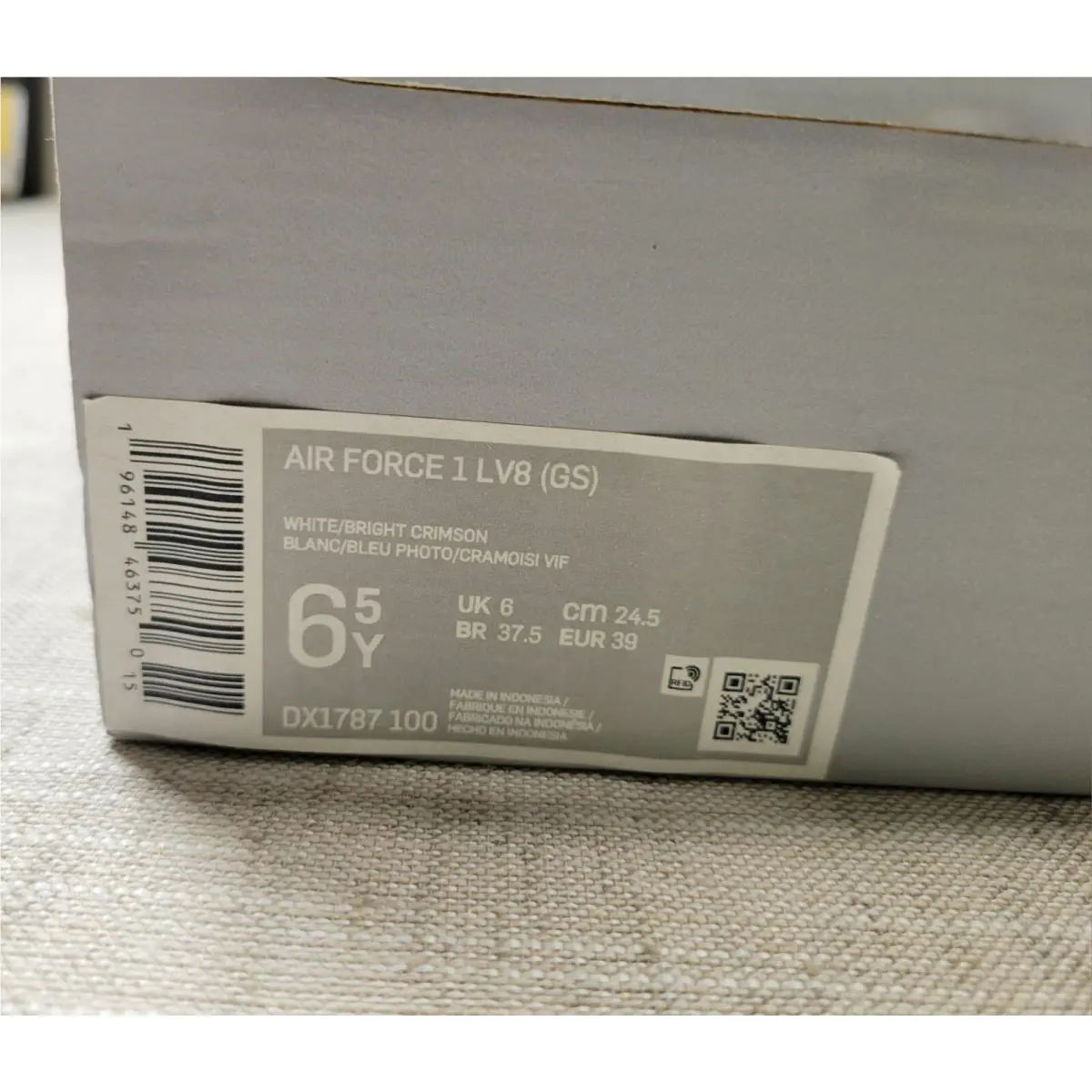 Nike shoes - Nike Air Force 1 GS - DX1787-100 - White Blue Crimson (UPC: 00196148463750) 12