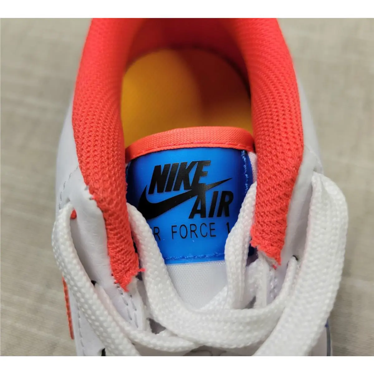 Nike shoes - Nike Air Force 1 GS - DX1787-100 - White Blue Crimson (UPC: 00196148463750) 8