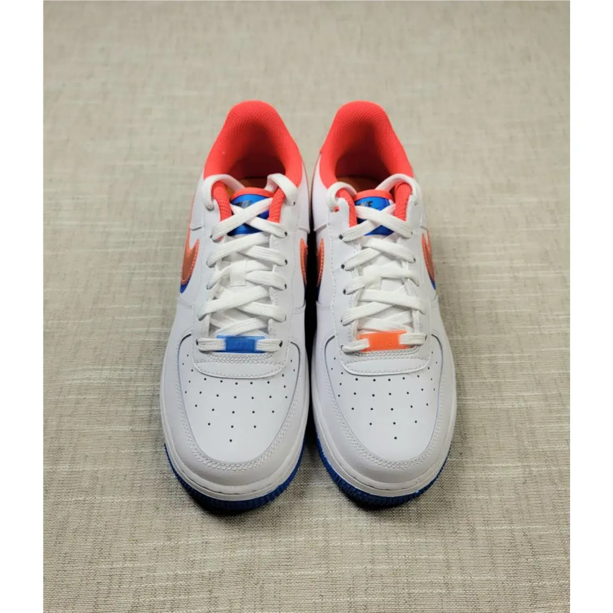 Nike shoes - Nike Air Force 1 GS - DX1787-100 - White Blue Crimson (UPC: 00196148463750) 2