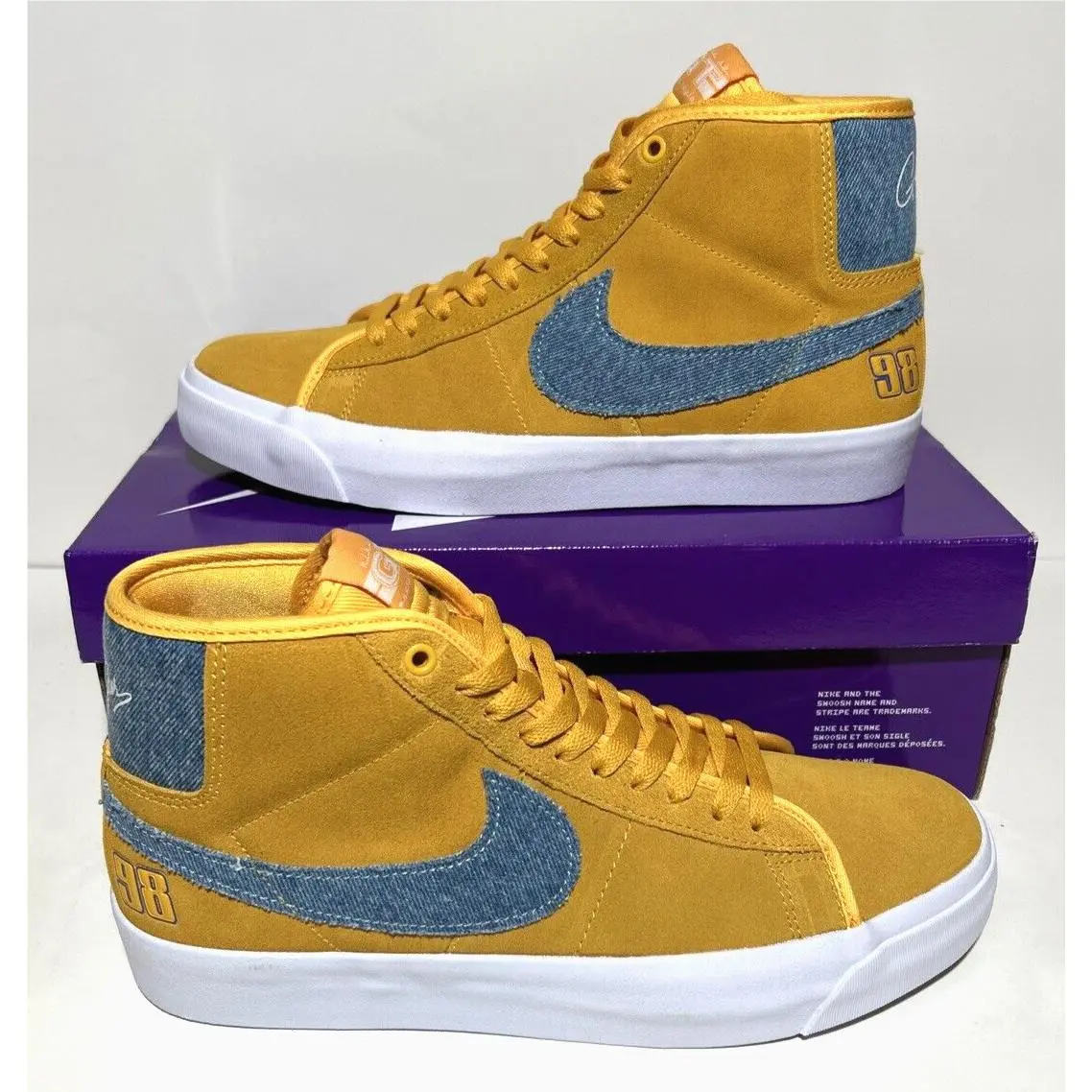 Nike shoes - Nike SB Zoom Blazer Mid - FD0269-700 - Gold 0
