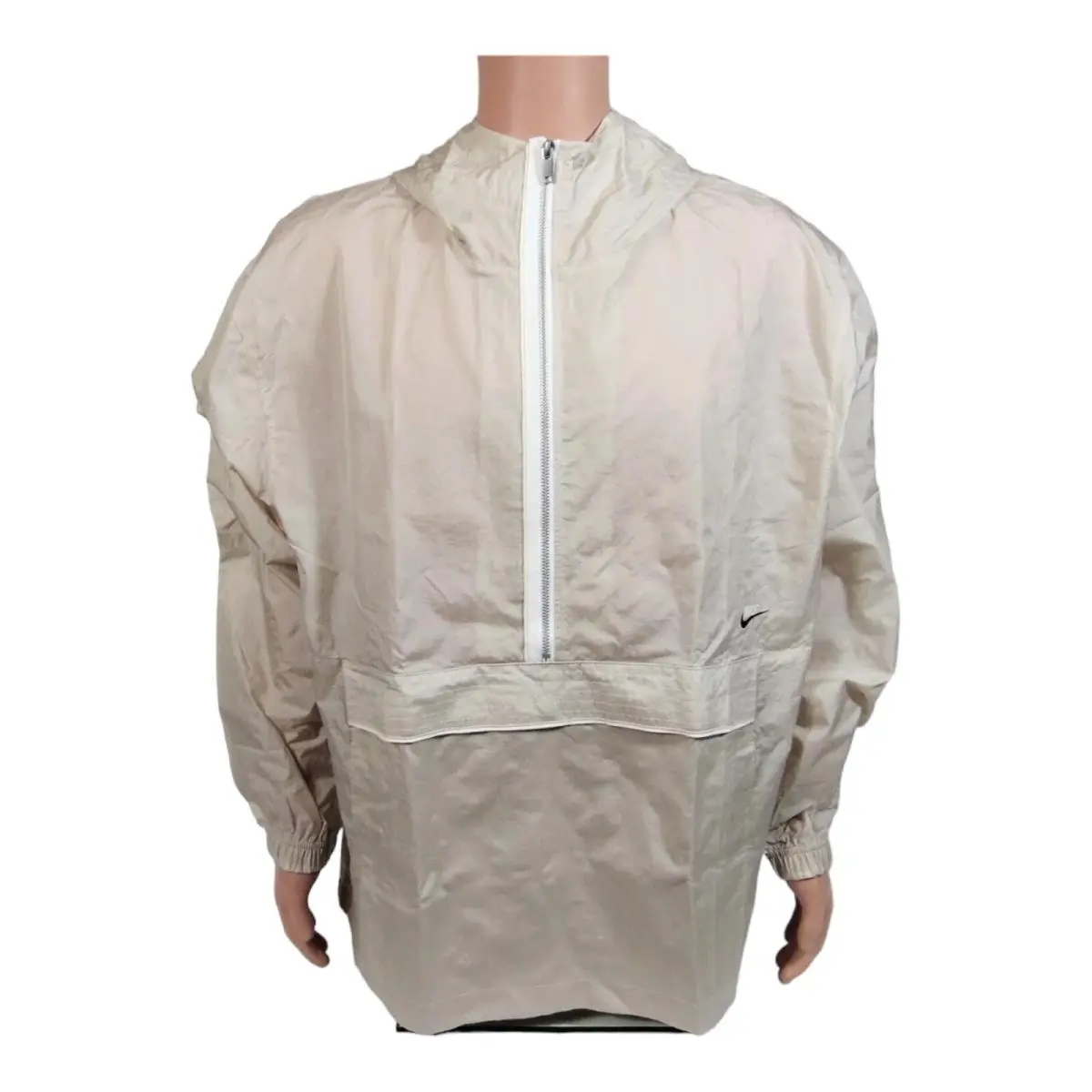 Nike Nsw Sportswear Beige Hooded Windbreaker Jacket Sz Xlt DM6701 104 Rare