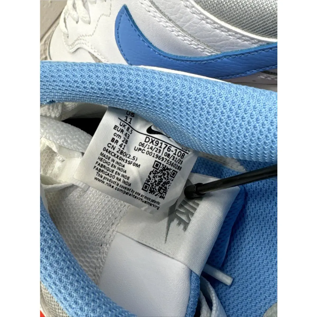Nike shoes - Nike Gamma Force - Gamma Force - Dx9176-108 - White/Blue/Grey (UPC: 196975582396) 6