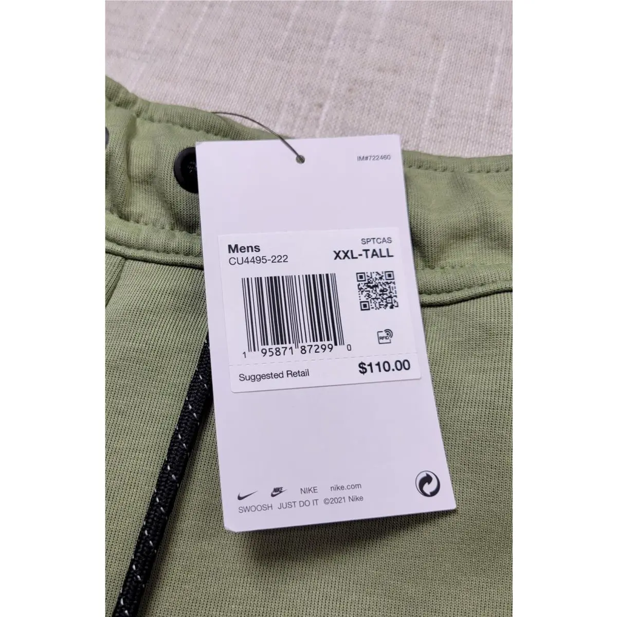 Nike clothing - Nike NSW Tech Fleece - NSW Tech Fleece - CU4495-222 - Olive Green Black 11