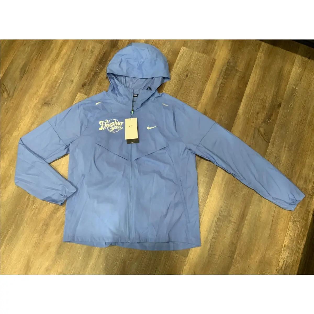 Nike 2023 Chicago Marathon Finisher Repel UV Windrunner Jacket FD2703-450 Sz L