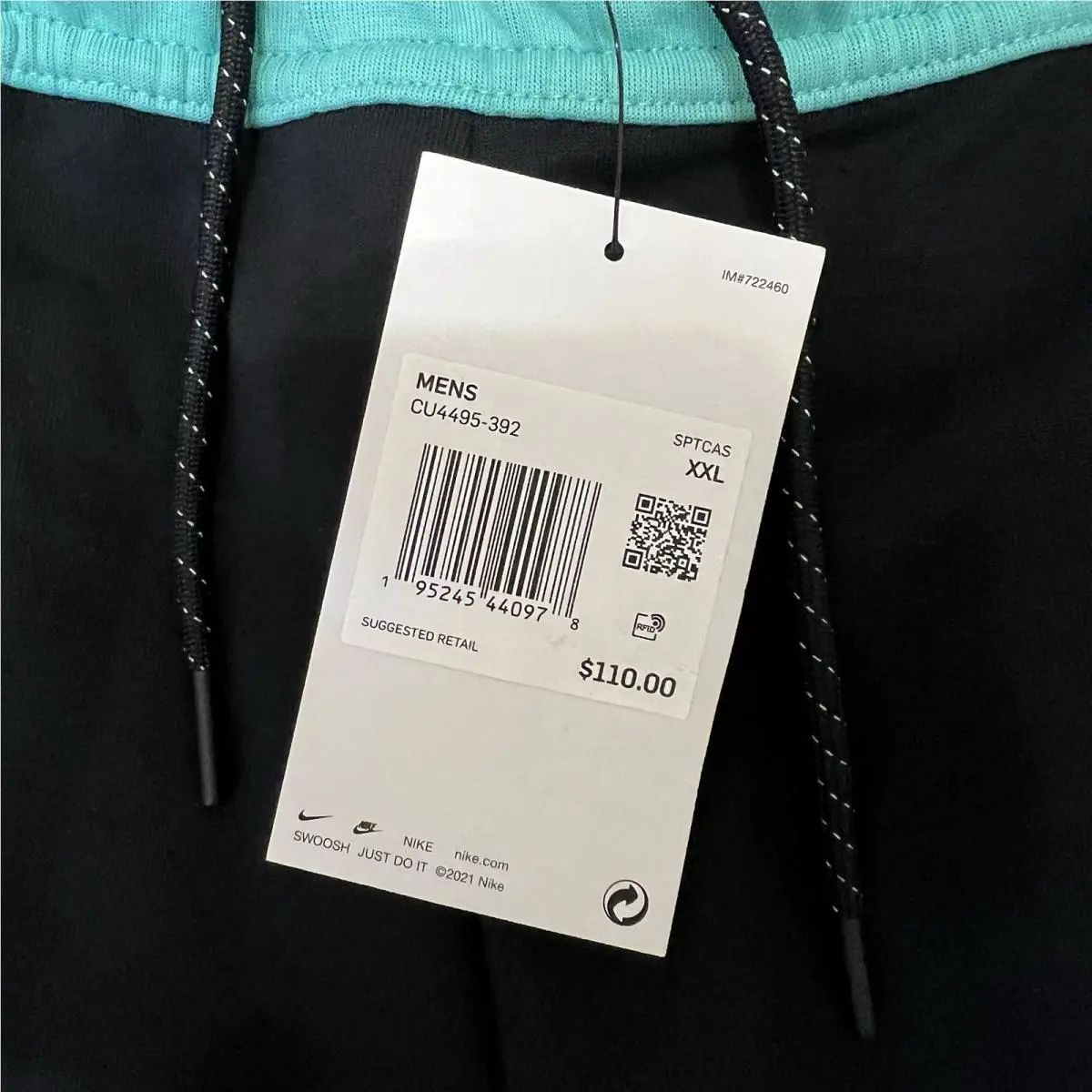 Nike clothing - CU4495-392 - CU4495-392 - washed teal/black 4