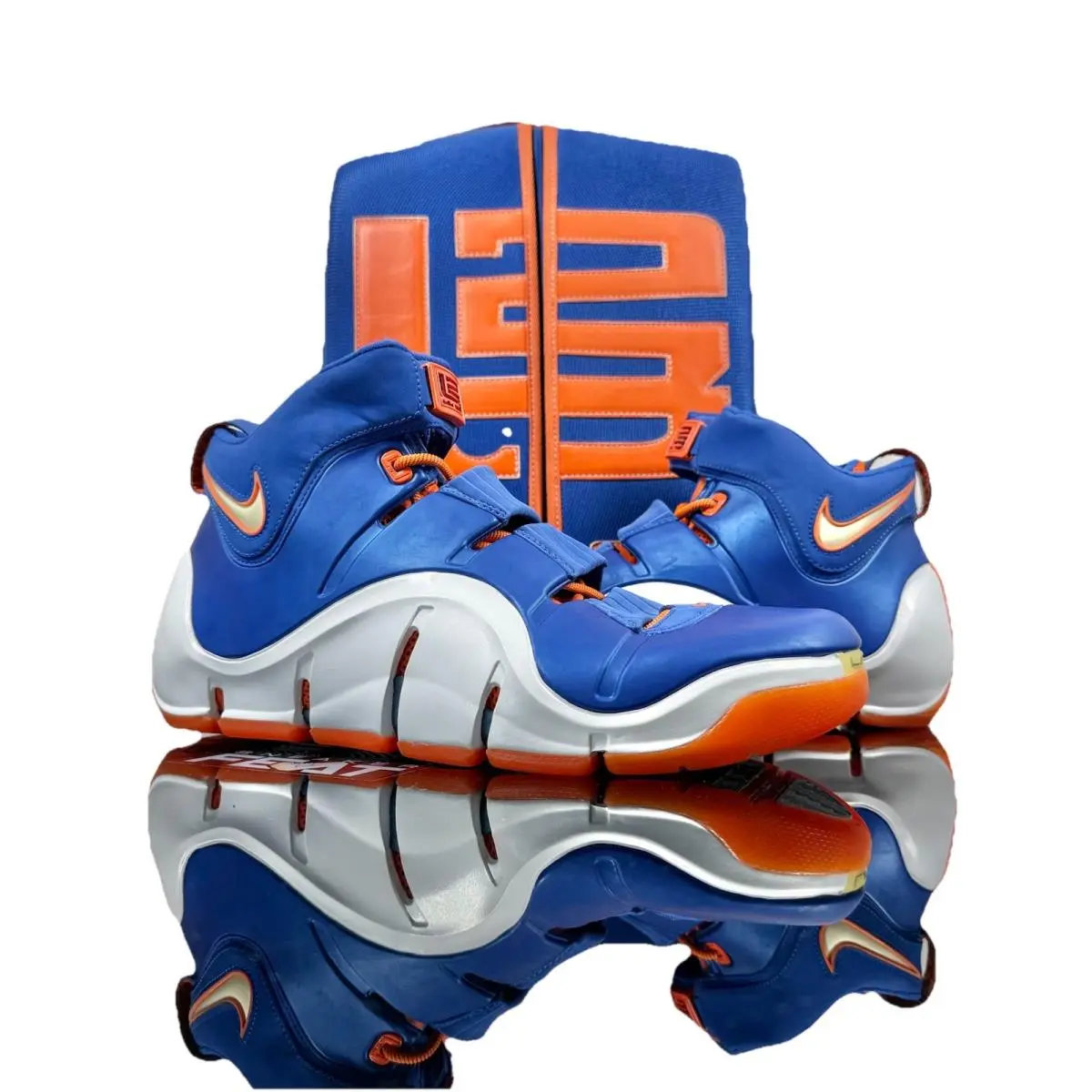 2006 Nike Zoom Lebron IV 4 Birthday Special Box DS Size 12 Blue Orange Rare