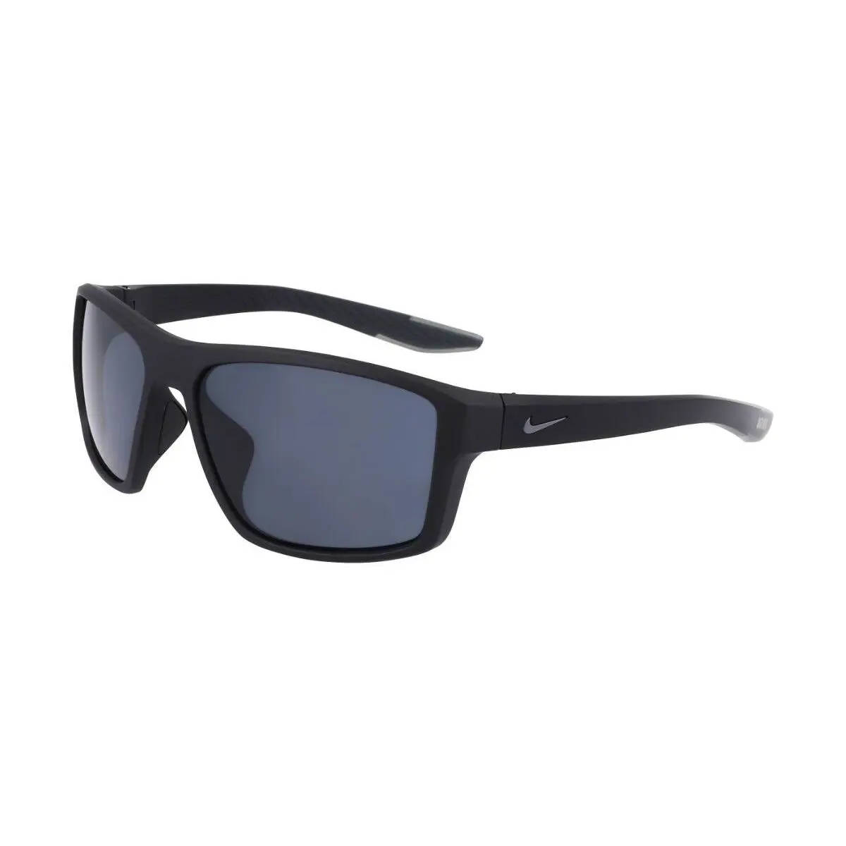 Nike BRAZEN-FURY-FJ2259-011-6017 Sunglasses 60mm - Frame: MATTE BLACK, Lens: SILVER FLASH