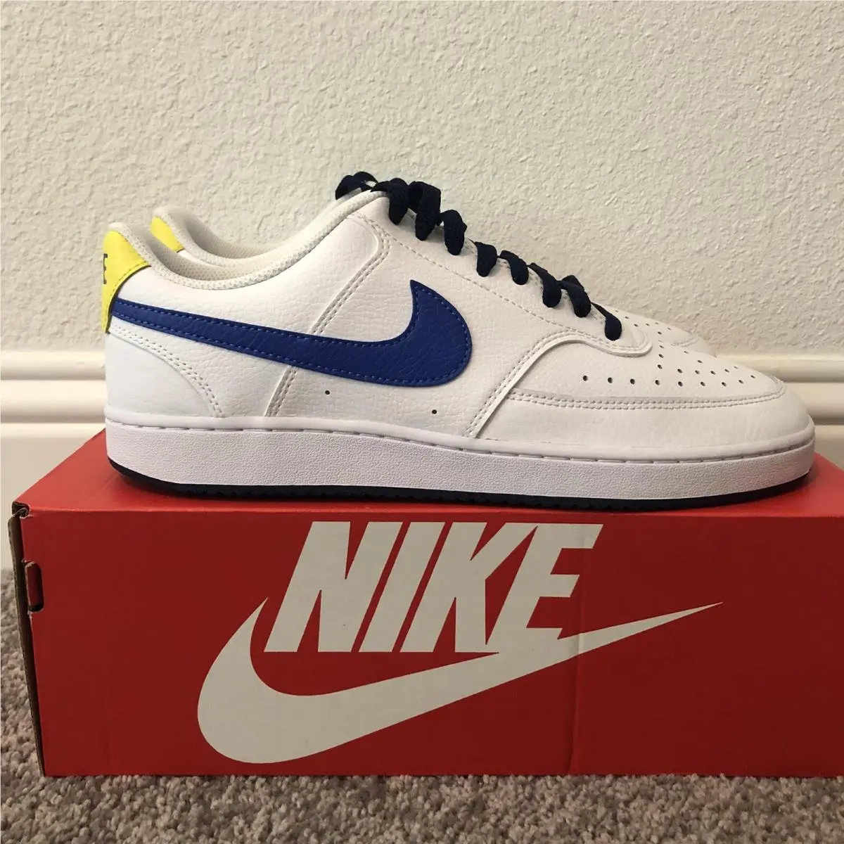 Nike Court Vision Low Nba Sneakers Golden State Warriors Men’s Shoes Size 12