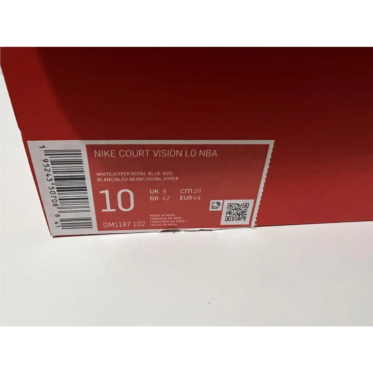 Nike shoes - Nike Court Vision - Court Vision - DM1187 102 - White/Hyper Royal-Blue Void (UPC: 0195243507086) 4