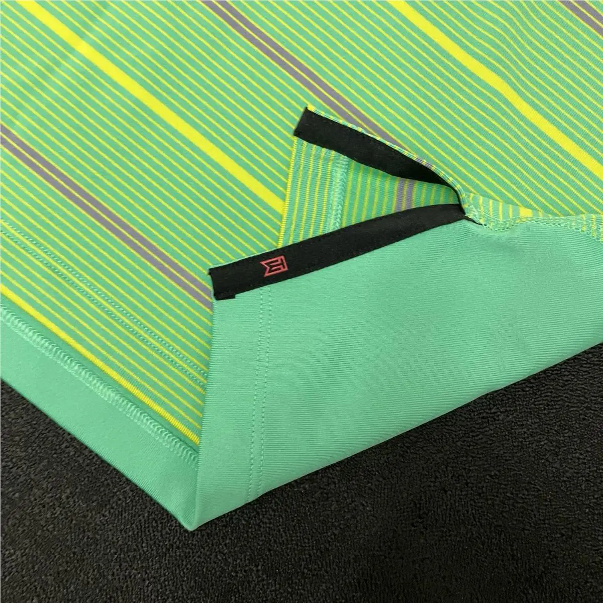 Nike clothing - TW Collection Stripped Polo - Collection Stripped Polo - DR5318363 - Spring Green / Ashen Slate / Bright Cactus Yellow / Black 10