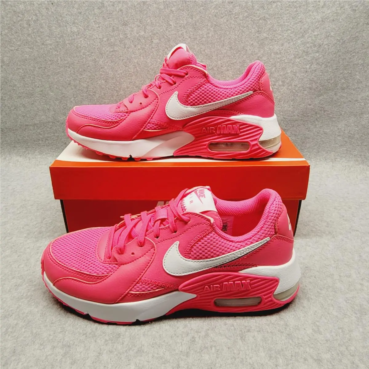 Women`s Air Max Excee Shoes Sneakers Size 6.5 Hyper Pink White FD0294-600 by Nike