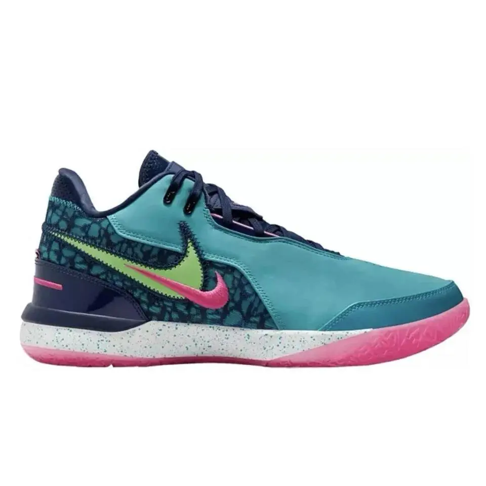 Nike Zoom Lebron Nxxt Gen Ampd South Beach Translucent Outsole 11M - Teal/Pink/Navy Blue