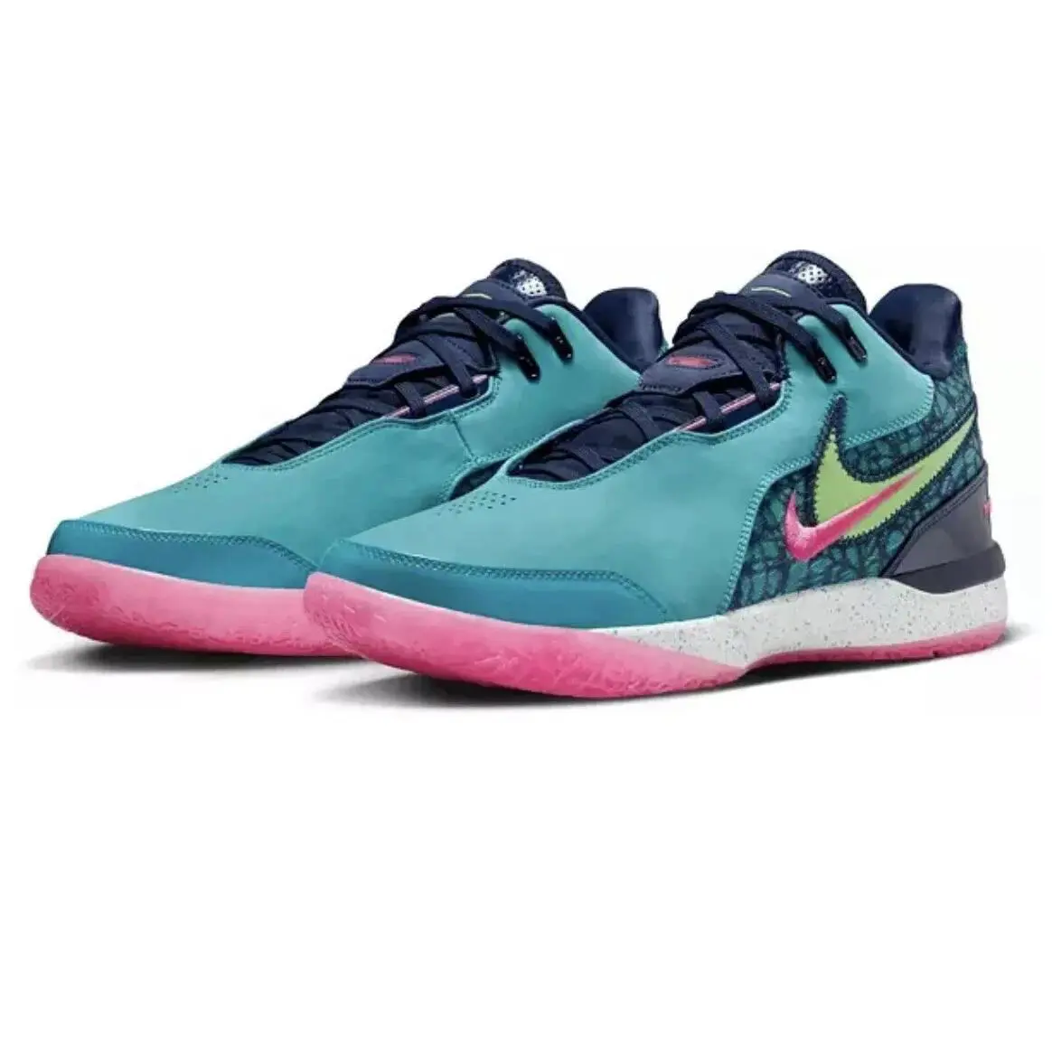 Nike shoes - ZM LEBRON NXXT GEN AMPD - FJ1566-300 - Teal/Pink/Navy Blue 1