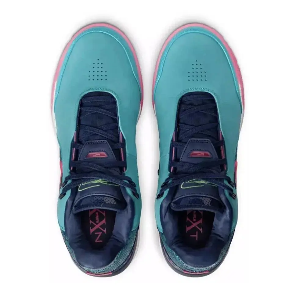 Nike shoes - ZM LEBRON NXXT GEN AMPD - FJ1566-300 - Teal/Pink/Navy Blue 2