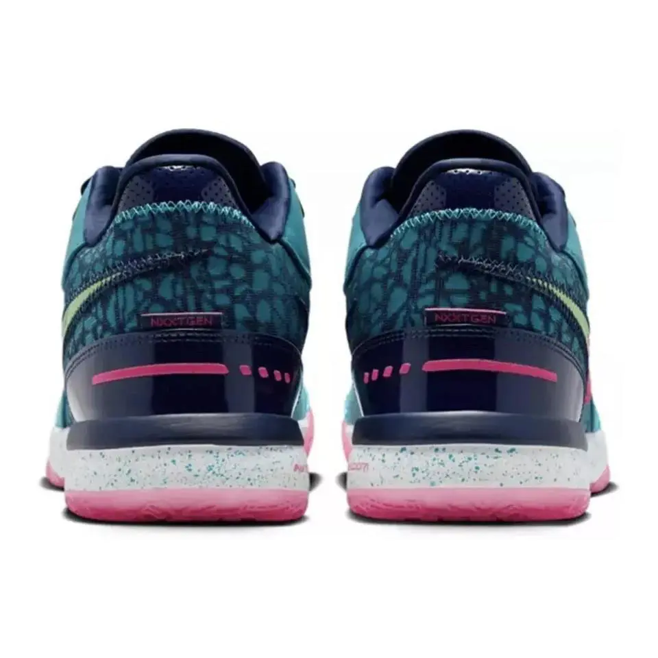 Nike shoes - ZM LEBRON NXXT GEN AMPD - FJ1566-300 - Teal/Pink/Navy Blue 3
