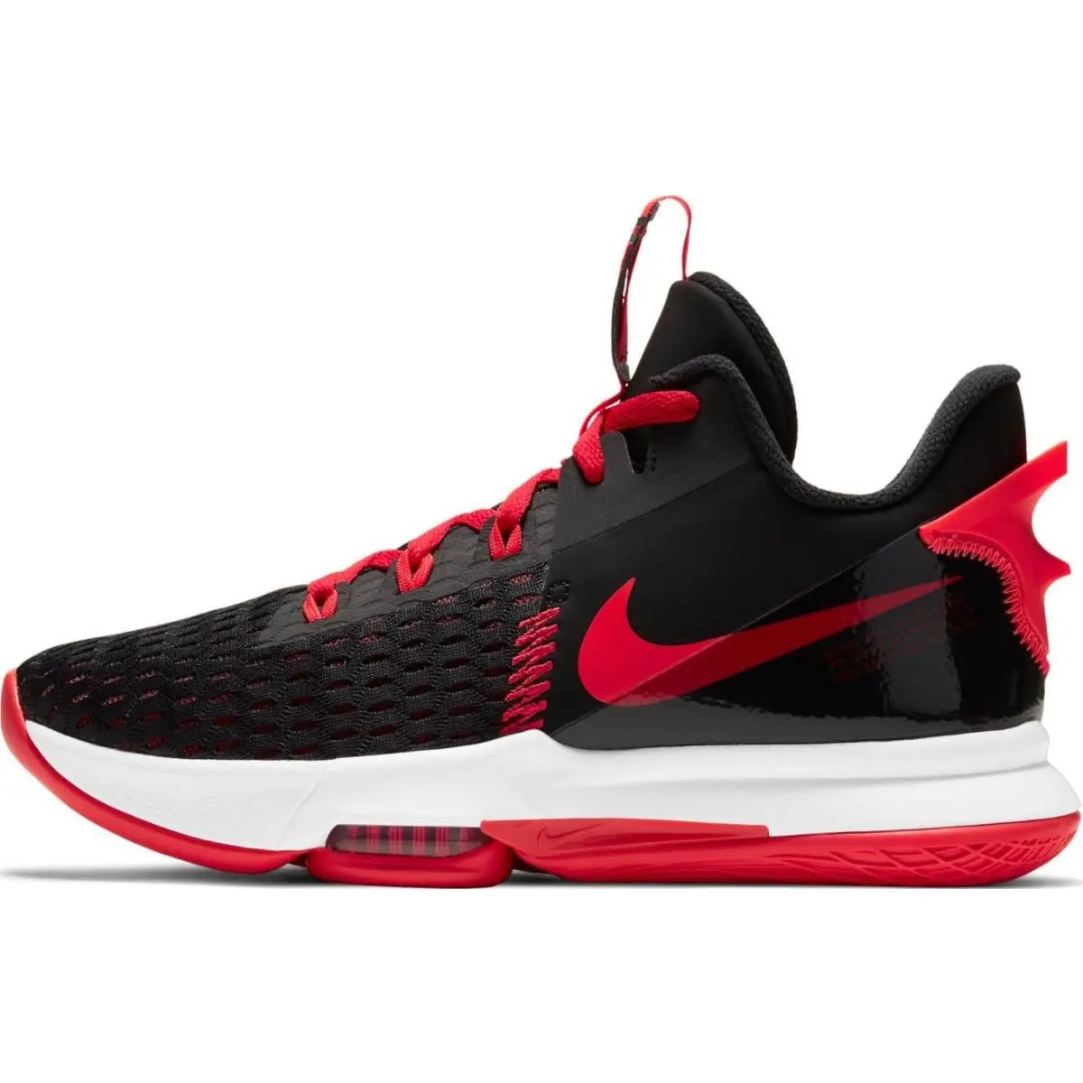 Nike Unisex Lebron Witness V Sneakers Shoe Red Black Men`s 10 Women`s 11.5