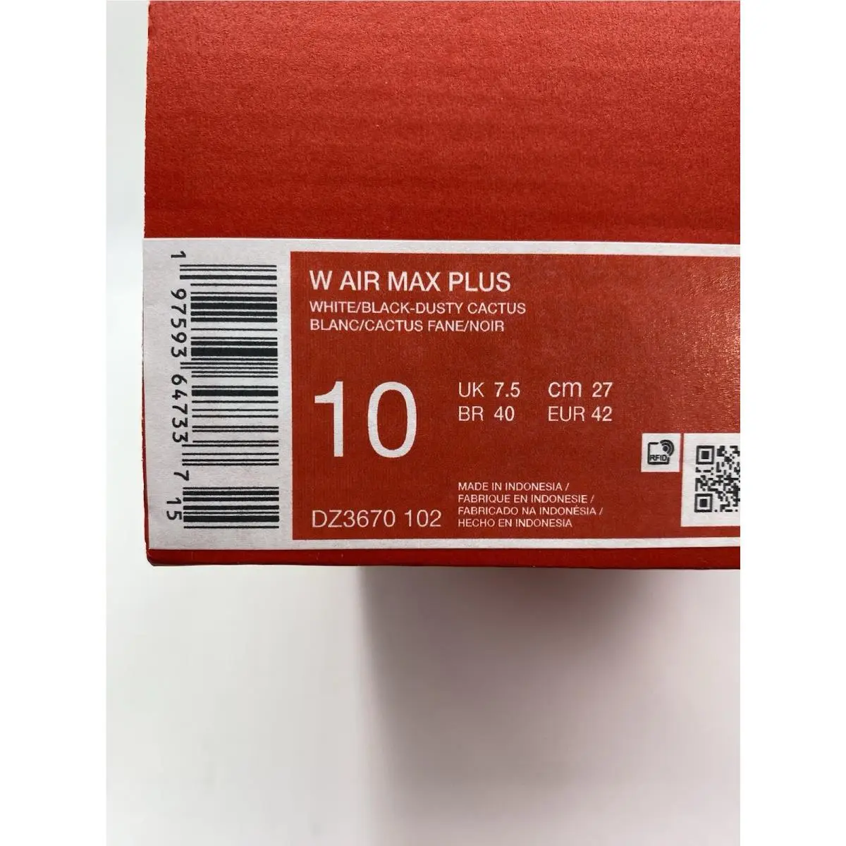 Nike shoes - Nike Air Max Plus - Air Max Plus - DZ3670 102 - White/Black-Dusty Cactus (UPC: 197593647337) 6